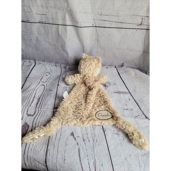 Disney Winnie The Pooh Story Lovey Plush Security Blanket Knotted Legs Flat 15" - Picture 8 of 9